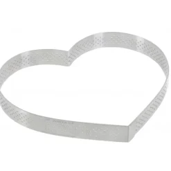 Cercle À Patisserie*DE BUYER Cercle perforé forme coeur ø 18 cm de L'école Valrhona par