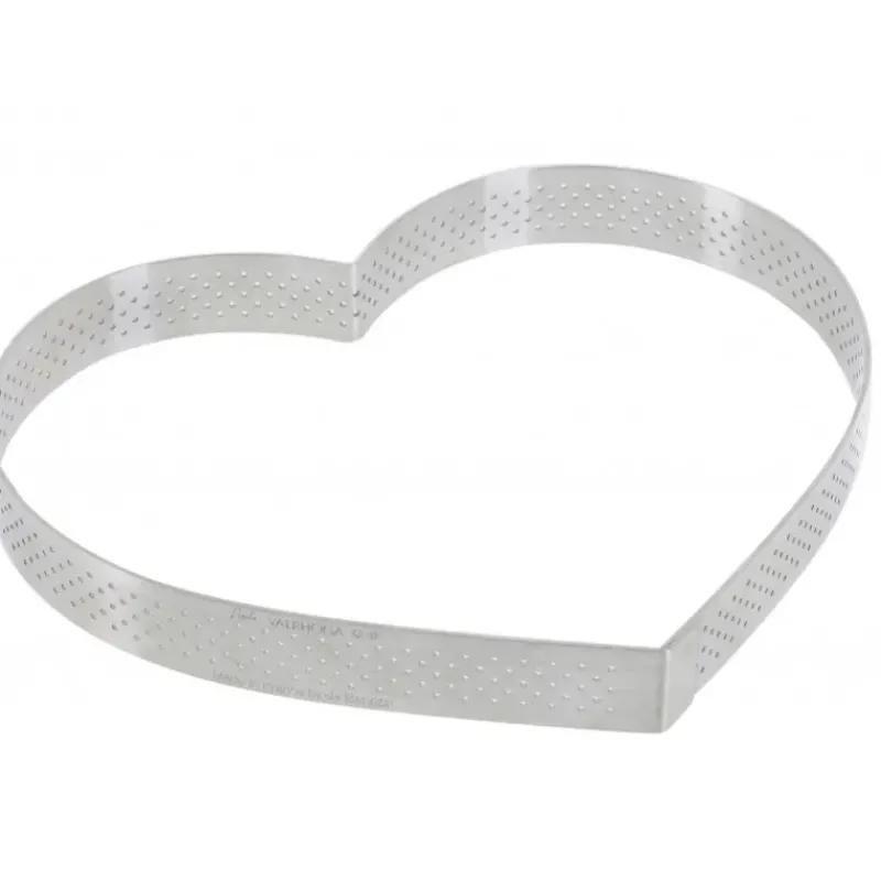Cercle À Patisserie*DE BUYER Cercle perforé forme coeur ø 18 cm de L'école Valrhona par