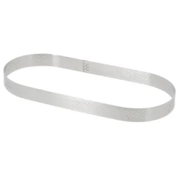 Cercle À Patisserie*DE BUYER Cercle perforé forme Oblong 27 x 8 cm de L'école Valrhona par