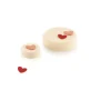 Emporte Pièce - Découpoir Pâtisserie|Moule Silicone*SILIKOMART Chablon Silicone Cœur 3,1 x 3,1 cm (x30) Professional