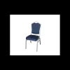 Mobilier Évènementiel|Mobilier Restaurant*LYROSE Chaise Empilable Argentée avec Assise Bleue Elysée
