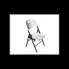Mobilier Évènementiel*LYROSE Chaise Pliante en Polyéthylène Blanc Congrès