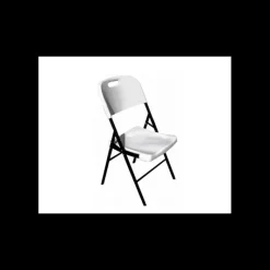 Mobilier Évènementiel*LYROSE Chaise Pliante en Polyéthylène Blanc Congrès