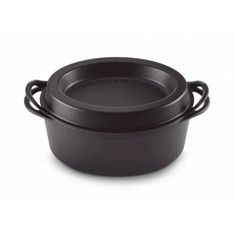 Cocotte En Fonte*LE CREUSET Cocotte Doufeu Ovale en Fonte 32 cm Noir Mat