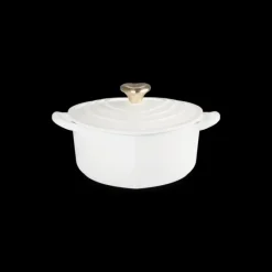 Cocotte En Fonte*LE CREUSET Cocotte en Fonte Cœur 20 cm Blanc