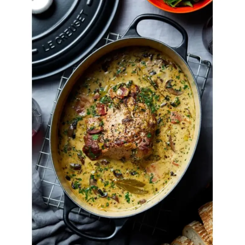 Cocotte En Fonte*LE CREUSET Cocotte en fonte Ovale 29 cm Noir mat Signature