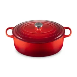 Cocotte En Fonte*LE CREUSET Cocotte en Fonte Ovale 35 cm Cerise Signature