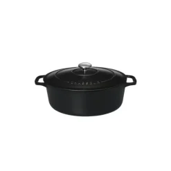 Cocotte En Fonte*CHASSEUR Cocotte en Fonte Ovale 33 cm Noir Mat
