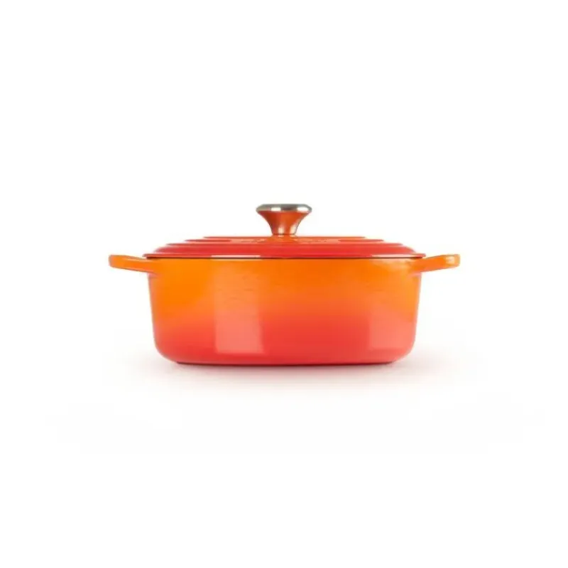Cocotte En Fonte*LE CREUSET Cocotte en Fonte Ovale 27 cm Volcanique Signature