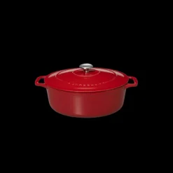 Cocotte En Fonte*CHASSEUR Cocotte en Fonte Ovale 33 cm Rouge