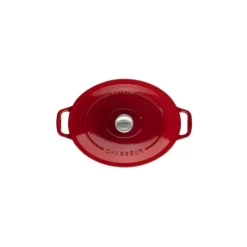Cocotte En Fonte*CHASSEUR Cocotte en Fonte Ovale 27 cm Rubis