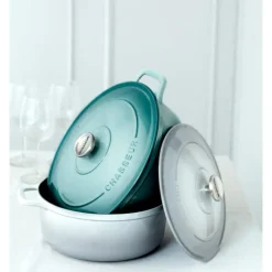 Cocotte En Fonte*CHASSEUR Cocotte en Fonte Ovale 29 cm Quartz