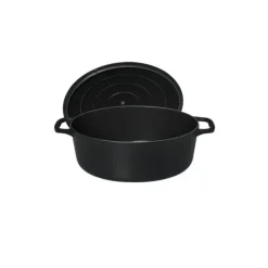 Cocotte En Fonte*CHASSEUR Cocotte en Fonte Ovale 29 cm Noir Mat