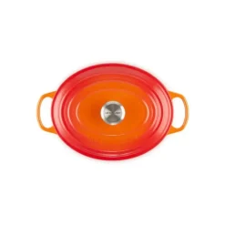 Cocotte En Fonte*LE CREUSET Cocotte en Fonte Ovale 31 cm Volcanique Signature