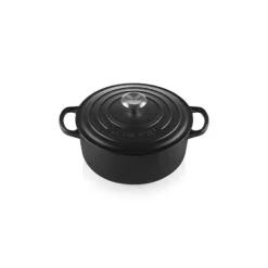 Cocotte En Fonte*LE CREUSET Cocotte en fonte Ronde 28 cm Noir mat Signature