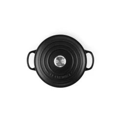 Cocotte En Fonte*LE CREUSET Cocotte en fonte Ronde 28 cm Noir mat Signature