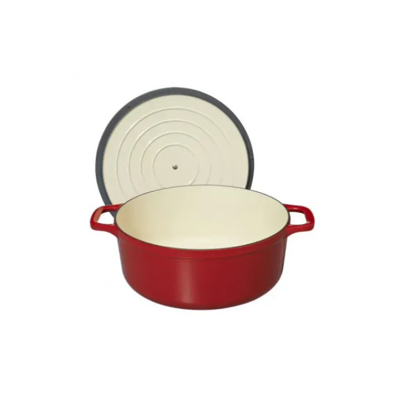 Cocotte En Fonte*CHASSEUR Cocotte en Fonte Ronde 18 cm Rouge