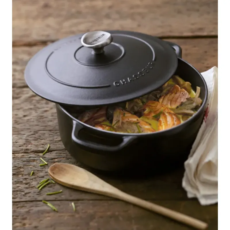 Cocotte En Fonte*CHASSEUR Cocotte en Fonte Ronde 28 cm Noir Mat