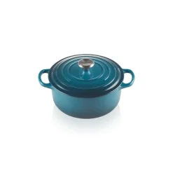 Cocotte En Fonte*LE CREUSET Cocotte en Fonte Ronde 20 cm Deep Teal Signature