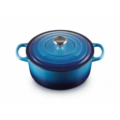 Cocotte En Fonte*LE CREUSET Cocotte en fonte Ronde 24 cm Azur Signature