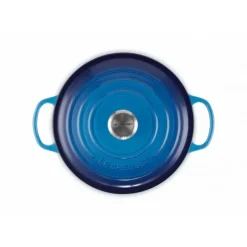 Cocotte En Fonte*LE CREUSET Cocotte en fonte Ronde 24 cm Azur Signature