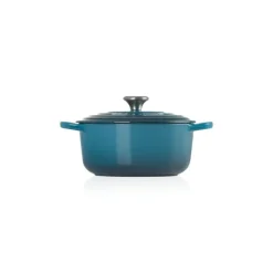 Cocotte En Fonte*LE CREUSET Cocotte en fonte Ronde 24 cm Deep Teal Signature