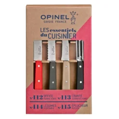 Couteau D'office|Eplucheurs, Dénoyauteur*OPINEL Coffret 3 Couteaux de Cuisine et un Eplucheur Loft Les Essentiels