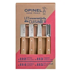 Couteau D'office|Eplucheurs, Dénoyauteur*OPINEL Coffret 3 Couteaux de Cuisine et un Eplucheur Les Essentiels