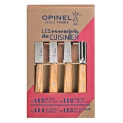 Couteau D'office|Eplucheurs, Dénoyauteur*OPINEL Coffret 3 Couteaux de Cuisine et un Eplucheur Olivier Les Essentiels