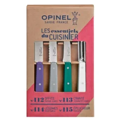 Couteau D'office|Eplucheurs, Dénoyauteur*OPINEL Coffret 3 Couteaux de Cuisine et un Eplucheur Art Déco Les Essentiels