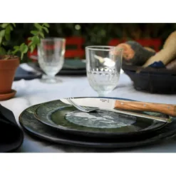 Couverts*OPINEL Coffret 4 Couteaux de Table Olivier Facette