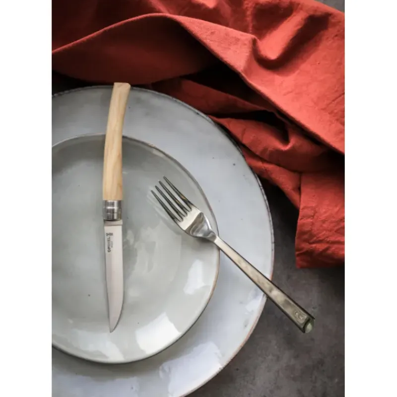 Couverts*OPINEL Coffret 4 Couteaux de Table Frêne Table Chic