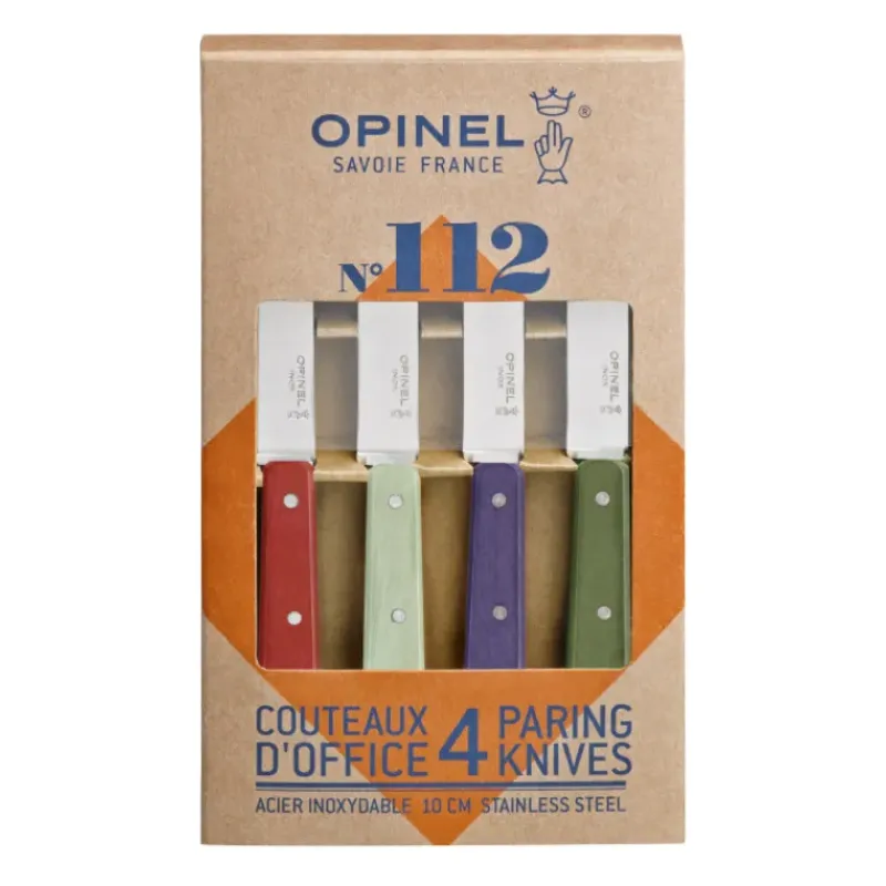 Couteau D'office|Eplucheurs, Dénoyauteur*OPINEL Coffret 4 Couteaux d'Office N°112 Paysage Les Essentiels