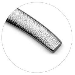 Couverts*LOU LAGUIOLE Coffret 4 Couteaux Steak Alphonse Écorce 23,5 cm