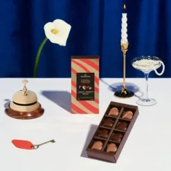 Chocolats À Offrir|Confiserie*VALRHONA Coffret 8 Cœurs Fourrés Chocolat Noir et Lait 75 g