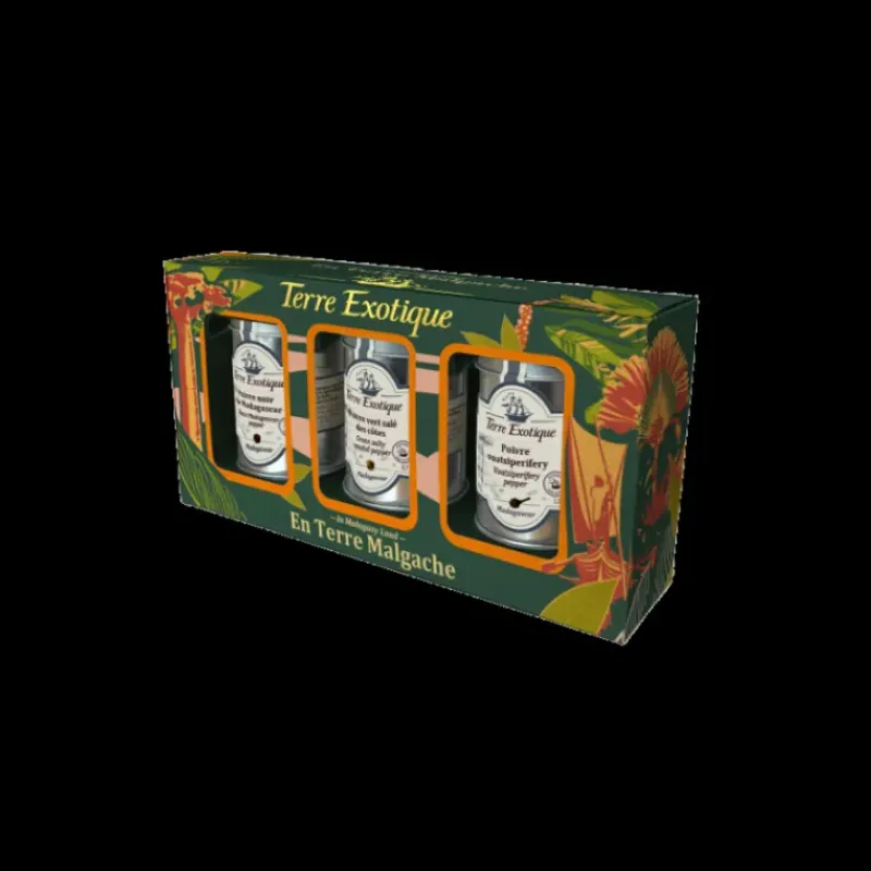 Poivre*TERRE EXOTIQUE Coffret 3 Poivres en Terre Malgache