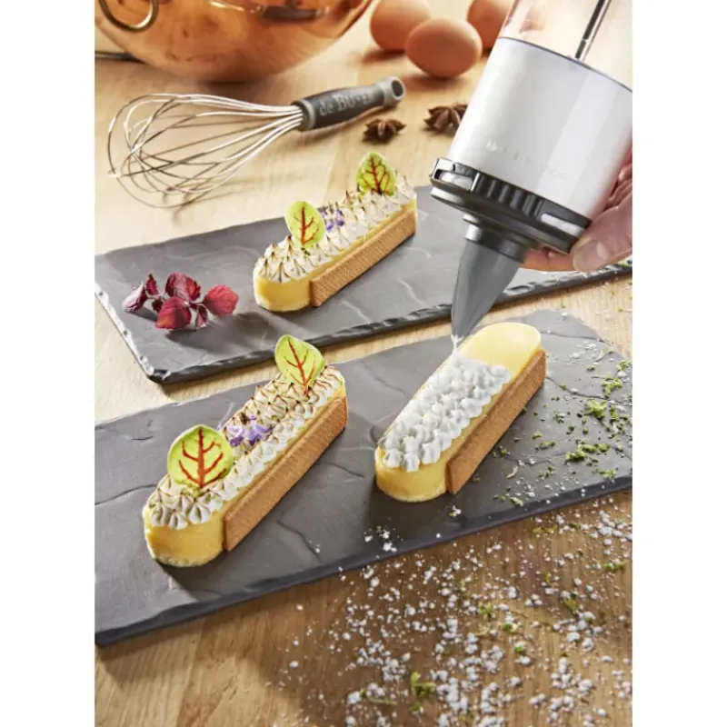 Ustensiles Pâtisserie*DE BUYER Coffret Le Tube Pro Piston à Pâtisserie + Recharges et Douilles