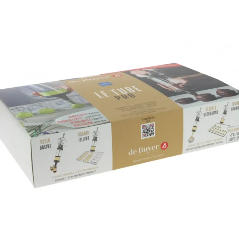 Ustensiles Pâtisserie*DE BUYER Coffret Le Tube Pro Piston à Pâtisserie + Recharges et Douilles