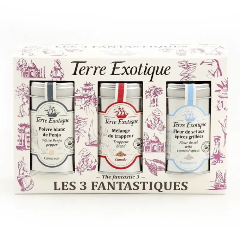 Marinade, Mélange Epices|Epices*TERRE EXOTIQUE Coffret Épices 3 Assortiments Fantastiques