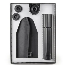 Accessoires Vin*PEUGEOT Coffret Pompe à Vin et Champagne Double Manuelle ABS + Rafraichisseur Frizz Noir