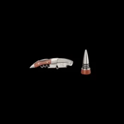 Accessoires Vin*LE CREUSET Coffret Sommelier Double Levier en Bois et Bouchon