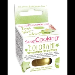 Colorants Alimentaires*SCRAPCOOKING Colorant Alimentaire de Surface Irisé Vert Citron 5 g