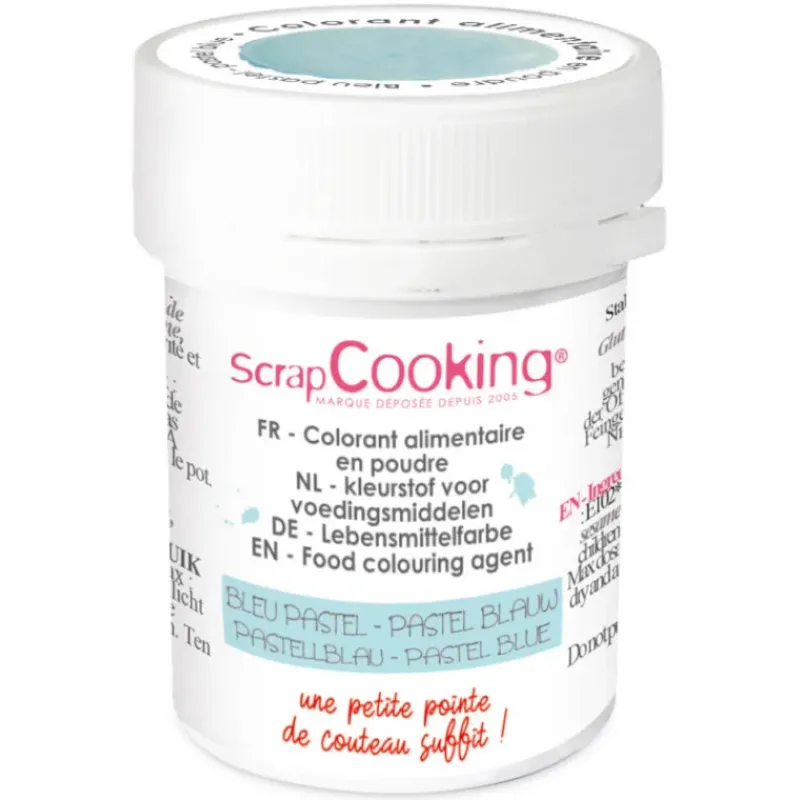 Colorants Alimentaires*SCRAPCOOKING Colorant Alimentaire en Poudre Bleu Pastel 5g