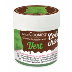 Colorants Alimentaires*SCRAPCOOKING Colorant Alimentaire en Poudre Liposoluble Vert 5g Color'Choco