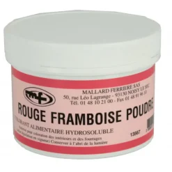 Colorants Alimentaires*MALLARD FERRIERE Colorant alimentaire Rouge Framboise E122 Poudre Hydrosoluble 100g