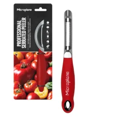 Eplucheurs, Dénoyauteur*MICROPLANE Économe à Lame Dentelée Specialty Rouge