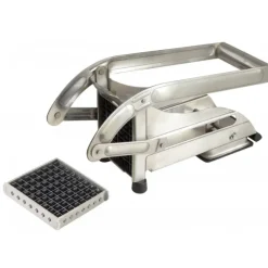 Coupe Frites*La Bonne Graine Coupe Frite Ménager Inox 2 grilles