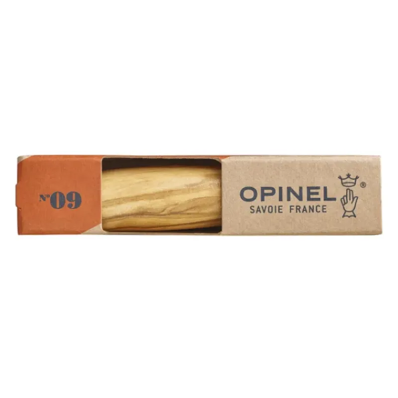 Couverts*OPINEL Couteau N°9 avec Manche en Olivier