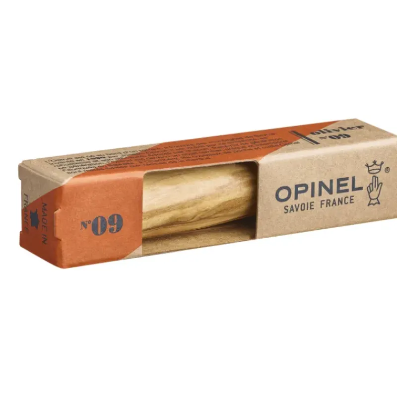 Couverts*OPINEL Couteau N°9 avec Manche en Olivier