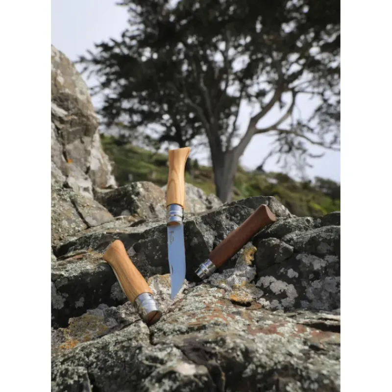 Couverts*OPINEL Couteau N°9 avec Manche en Olivier